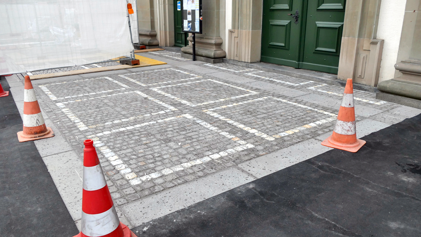 Luzern Jesuitenkirche Pflaesterung